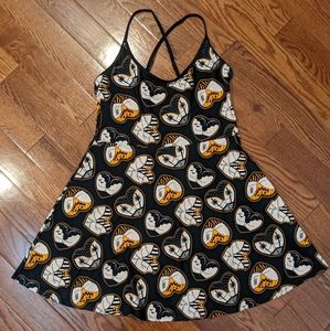 Too Fast Clothing Tattoo Halloween Hearts Skater Dress Size M